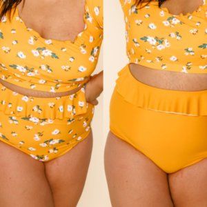 CORAL REEF CABANA REVERSABLE BATHING SUIT BOTTOMS ASST SIZES 21262-YYFL NEW